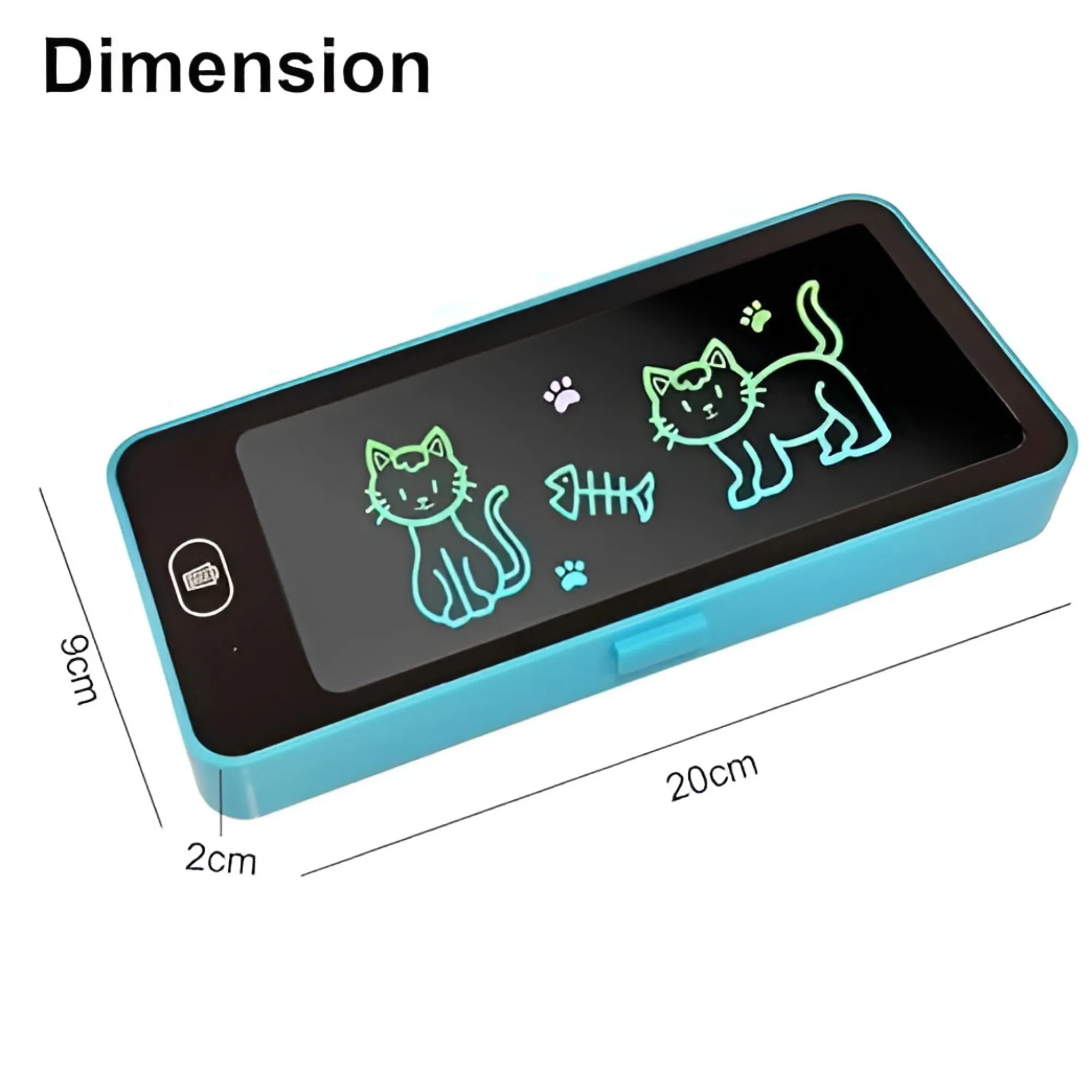 LCD writing pad, geometry box, Meesho stationery, 2-in-1 pencil case, kids writing tablet, reusable writing pad, LCD box, school pencil box