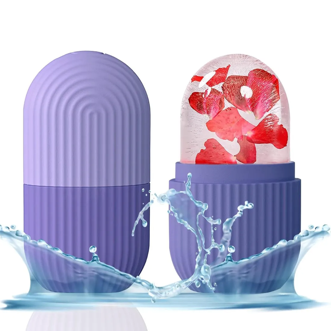 ice roller, KLOY ice roller, face ice roller, puffy eye roller, silicone ice massager, cryo facial roller, refrigerator face roller, KLOY facial roller