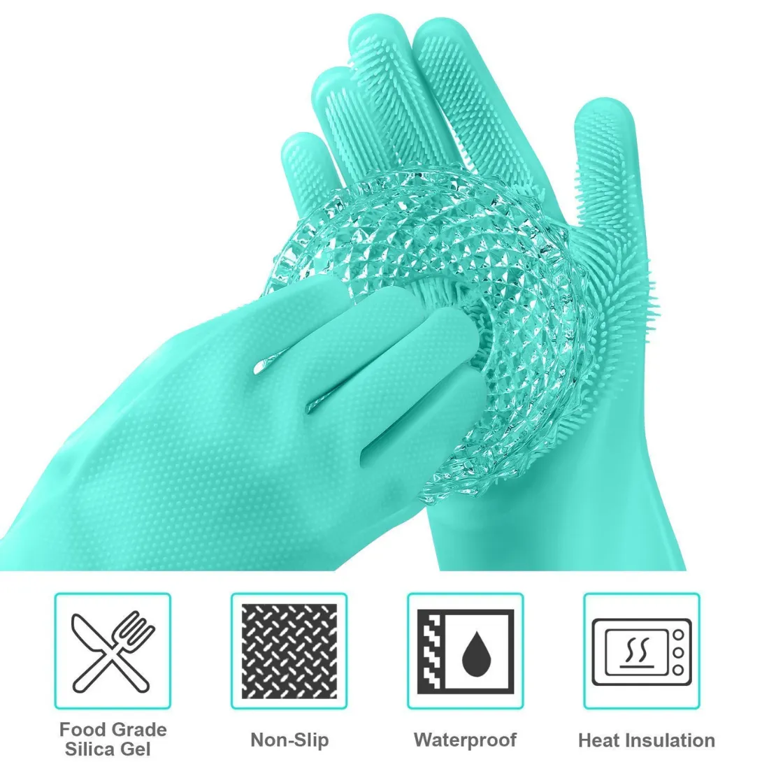 silicone dishwashing gloves, cleaning gloves, magic scrub gloves, silicone scrubber gloves, washable kitchen gloves, HUSB silicone gloves, multipurpose cleaning gloves, pet grooming gloves, heat resistant cleaning gloves