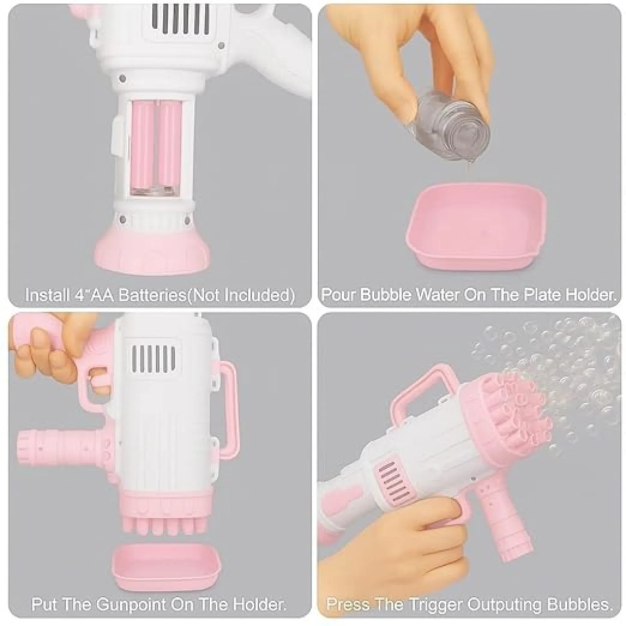 bubble gun for kids, automatic bubble shooter, kids bubble blower